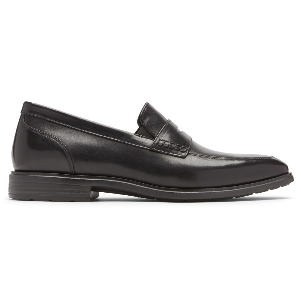 Rockport Singapore Mens Loafers - Dres Sports Business 2 Penny Black - BO2307586